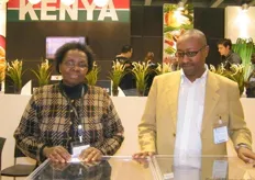 Ms. Peris Muriuki, director of WAMU- Kenya with Mr. Charles of Fresco Produce Limited