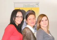 the women of Polfrut: Aleksandra, Ewa and Sylvia.. Polfrut´s trade specialists