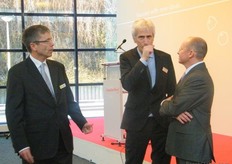 getting ready for the speech..