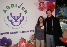 Shiri Silagi from Agriver and Sander Bruins Slot from FreshPlaza. Agriver had the chance to meet the growers at the show. Besides the fresh produce, Agriver aslo have flowers and ornamental fish and their assortment. www.agriver.co.il