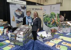 Wilhelmina de Jager and Debby Etsell from BC Blueberry Council. www.bcblueberry.com
