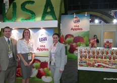 Todd Sanders, Katie Radloff and Asma Testouri from USA Apples. www.usaapples.com