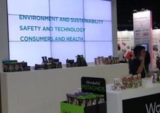 The booth of Wonderful Pistachios