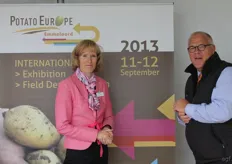 "Paulien Hoftijzer and Anne Mast from Potato Europe 2013, next year the theme will be "the next level". They want to emphasize the aspect of social media."