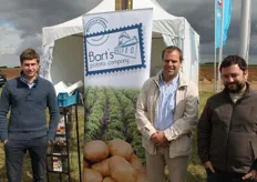 Thoma Leterme, Bart Lamaire and Javier Fernandez from Bart's potato company.