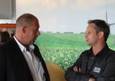 Leon van den Oord talks to Mark Verschuren from Herbert Engineering.