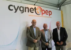 The team from Cygnetpep: Alasdair Maclennan, Juan Castella and David Niven.