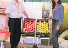 Mr.Ilmin Temerbekov with Katya Eliseeva of Alma Fruits- Russia