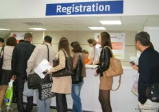 Registration area at the South entrance of the World Food Moscow