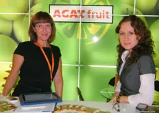 Liudmila(L) with Oksana Chikireva, Head of Import department- Agat Fruit, Russia