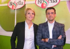 "Ms.Chiara with Mr.Claudio Scandola ("Commerciale" dept.) of Rosella (Italy)"