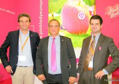 Ranaud Pierson, (Director/C.E.O of Star Fruits) with Mr.Jean-Louis Colombat (Trade Marketing Manager) and Damien Beacco (Trade Marketing Executive) of Pink Lady Europe