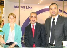 Ms.Tatiana with Turkey´s Arkas Line, Deputy Managing Director- Ozgur Erdogan and Nuri Kudug, General Director