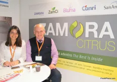 Luciana Zamora with Juan Zamora of Zamora Citrus- Argentina