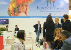 the European Flavors(Italy) stand which aims to promote products in the US, Russia and Japan