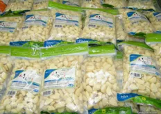 peeled garlic, a common ingredient in preparing Asian dishes