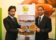 Zaid Alhuyabi with colleague Hasan of AbinZaid Dates Factory from Saudi Arabia, the company is known for using modern technology in manufacturing and packaging dates