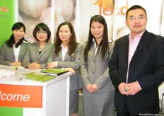 the Fecdo(China) team with their team leader, Frannie Liu (2nd frm the right), Fecdo is known for garlic