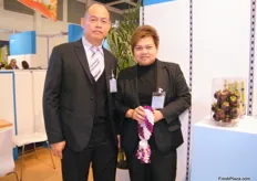 Chatchawal Telavanich (managing director) and Phanita Telavanich of Chatchawal Orchid- Thailand