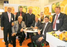 Sunat Atun(2nd from the right), Minister of Economy and Energy, Turkish Republic of Northern Cyprus with the Cypriot exhibitors