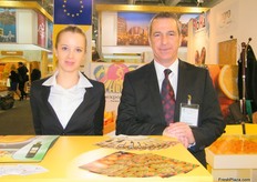 Frixos Tsakkistos, Exec. Dir. of Groexport- Cyprus with a colleague