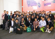 Japanese visitors at the Tokita stand