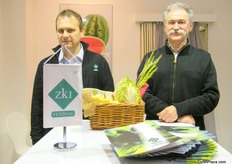 Arpad Pavelka of ZKI- Hungary with a colleague