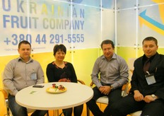 Vladymyr Kuzma and visitor(f), Alexander Kalistratov and Oleg Alkesandrov of Ukranian Fruit Company- Ukraine