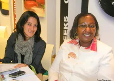 Sefia Jetha (COLEACP-Belgium) and Eunice Mwongera (director) of Hillside (Kenya)