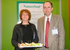 Karen Murphy (Director of Marketing) and Alan McGregor (Research and Development Scientist) of AgriCoat-NatureSeal(UK)