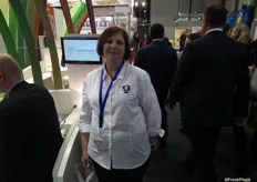 Sophie H. Soudai, President of AGL logistics, Florida USA. Sophie, as well as being at Fruit Logistica, had been in Europe a few days previously as part of a delegation of an event AGL had jointly organised that built on links between the ports of Rotterdam and Miami.