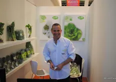 Avner Shohet from 2B Fresh (Israel), a company who provides fresh herbs and lettuce.