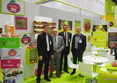 Vincent Lehallier (Juliet), Daniel Corbel, Pascal Corbel and Roland Charrade from Cardell Export, a grower and shipper of French apples, and marketer of the organic Juliet apples.