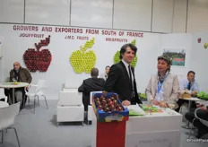 Sébastien Guy-Cadilhac and Anne Dupuis from J.M.C. Fruits, a French exporter of apples.