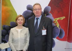 Ksenia Gorovaya and Andrew Brown from California Table Grape Commission
