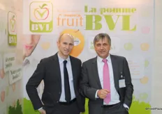 Ioanis Fotiadis and Bernard Bagault from BVL, a French apple exporter.