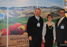 Todd Fryhover, Rebecca Lyons and George Smith from Washington Apple Commission.