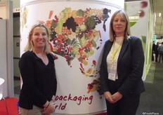 The ladies from Sirane were kept busy promoting their products, including fruit pads offering ethylene absorbency and anti-fungal properties – the Dri-FreshTM absorbent range is aimed at allowing the fruit or vegetables to stay in the best possible condition for the longest possible time. Sira-FlexTM Resolve® is a film with incredible shelf-life extending properties. Stacey Loader (left) from the recently opened South Africa office and Sandra Evans, Sales Manager.