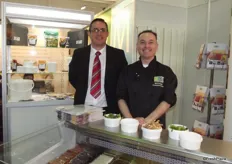 Darren Bevan and Will Finnigan were kept bust at the JDM Food Group stand presenting the range of salad dressings and dip sauces as well as the many other products.
