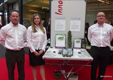 The team from Tozer Seeds with the Flower Sprout which was nominated for the Fruit Logistica Innovation Award. Steven Winterbottom, Hannah Parker and David Rogers.