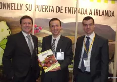 Irish fruit and vegetable company Donnelly were at Fruit Logistica to promote the company and gain more suppliers. Ciaran Donnelly, Alan Waters and Kevin Durkin.