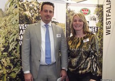 Michel Ossewaarde and Bernedette van Driel from Westfalia Marketing, The Netherlands.