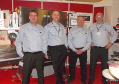 All smiles at the ProSeal stand, Scott Templeton Tony Burgess, Steve Malone and Gari Wyatt.