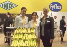Michaela Schneider and the girls at the Fyffes stand.