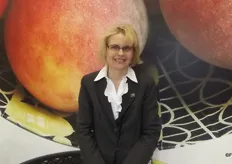 Marletta Kellerman from the Fresh Produce Exporters' Forum was kept busy helping visitors to the South African stand.