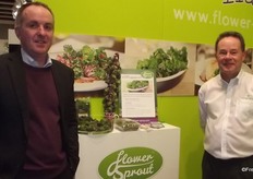 Richard Binks, FreshTec and Steven Winterbottom with the Flower Sprout from Tozer Seeds.