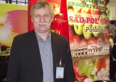 Stanistau Dragan at the SAD-POL stand.