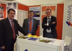 The team at the Marvel Engineering stand: Ivano Villa, Massimo Mercadini and Stefano Rosa.