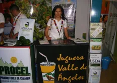 Lourdes Salgado of Juguera Valle de Angeles, a seller of blackberries and tamarind from Honduras.
