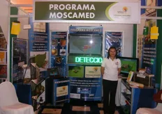 Sadia Garcia of Programa Moscamed. They were touting their process to detect and eliminate the Mediterranean fruit fly in Latin America.